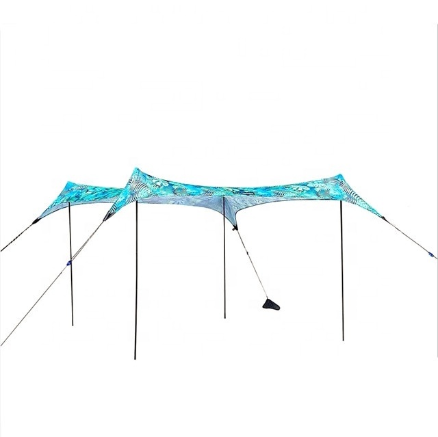 Easy set up 4-8 peoples  Pop Up Beach Sun Shade / sun shetler/ camping tent  with sand achor and pegs