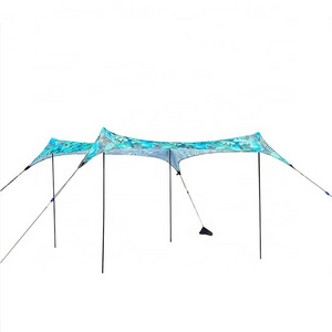 Easy set up 4-8 peoples  Pop Up Beach Sun Shade / sun shetler/ camping tent  with sand achor and pegs