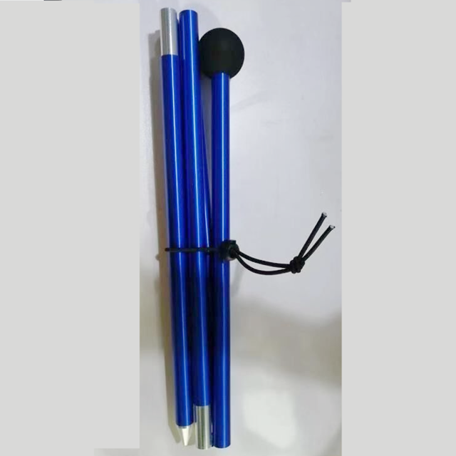 Customized  Telescopic Adjustable Aluminum 6063 Tarp Pole Camping Tent Poles /sun shelter tent pole