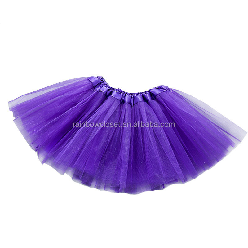 Children Good Quality Supper Puffy Short Tulle Dress Little Girls Outfit Clothes Layers Mesh Tutu Skirts OEM Service Solid Sweet