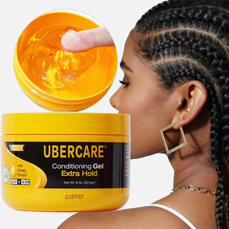 Factory Sales High Shine Edge Control Shine and Jam Gel All Day Locks Braid Gel No Flaking Twist Gel For All Hair Types