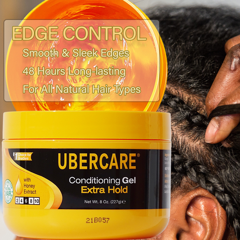 Factory Sales High Shine Edge Control Shine and Jam Gel All Day Locks Braid Gel No Flaking Twist Gel For All Hair Types