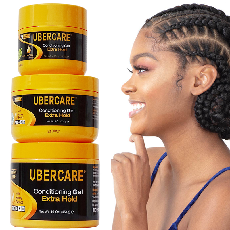 Factory Sales High Shine Edge Control Shine and Jam Gel All Day Locks Braid Gel No Flaking Twist Gel For All Hair Types