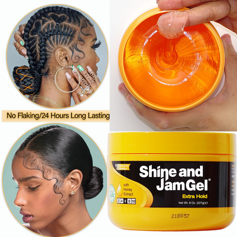 Factory Hot Sale Hair Braid Gel Extra Hold Twist Loc N Gel Edge Control Shine And Hold Braids Styling Braiding Gel