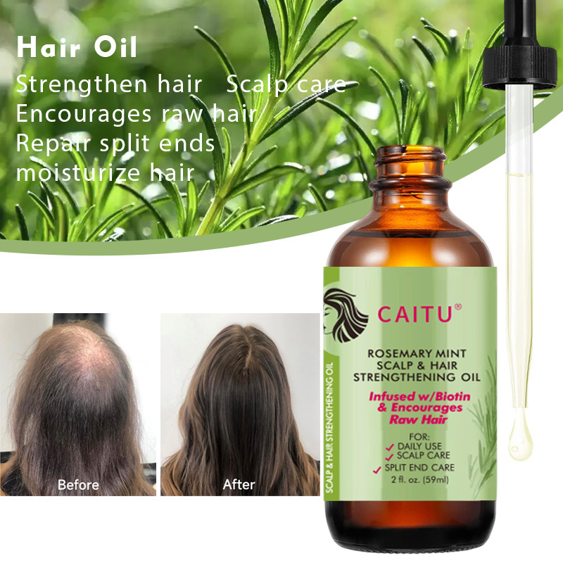 Popular Product Organic Hair Loss Treatment Rosemary Oil Hair Growth Scalp Massage Oil