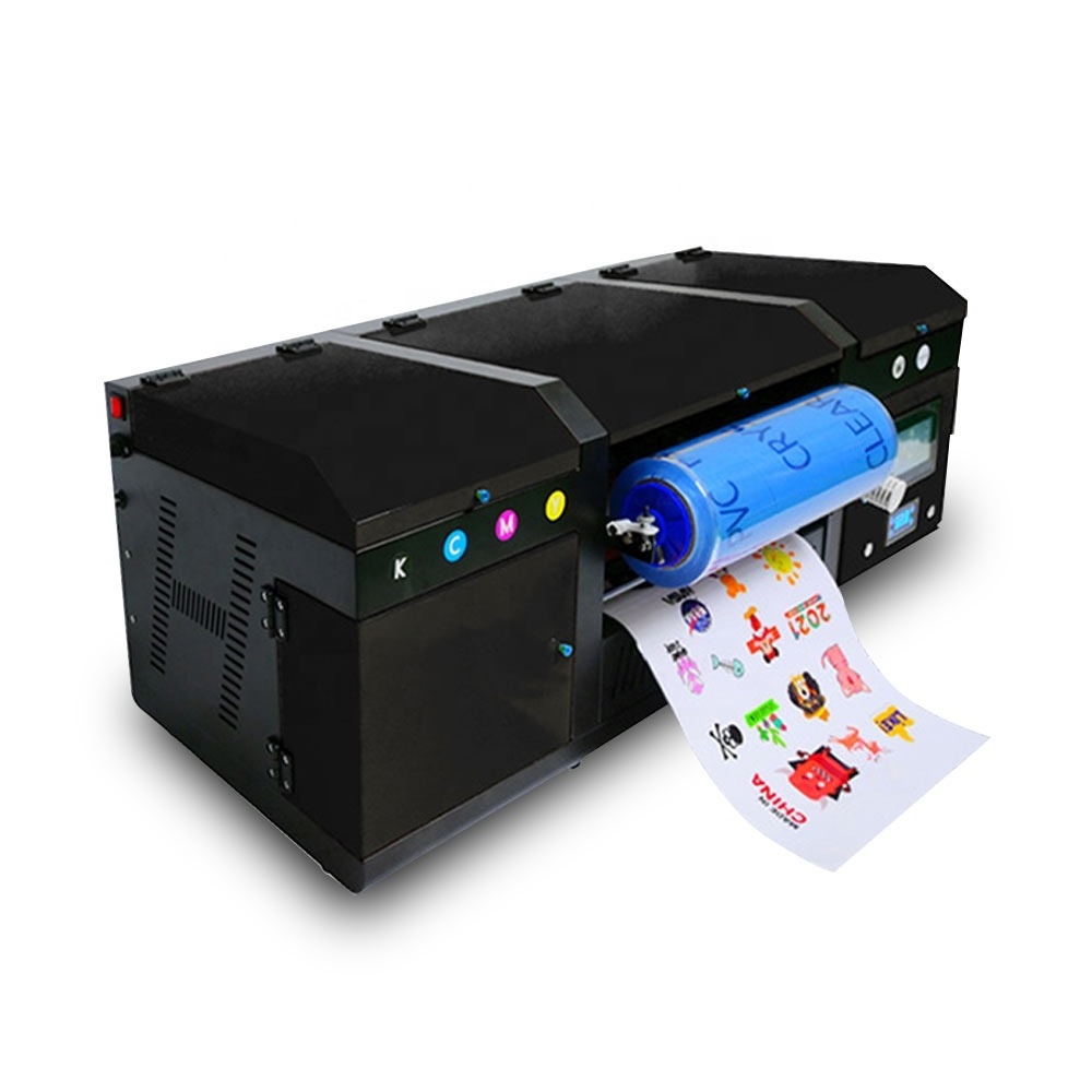 Rainbow A3 UV Sticker Printing Machine Auto Laminating Small AB Film Transfer A4 30cm UV DTF A3 Sticker Printer