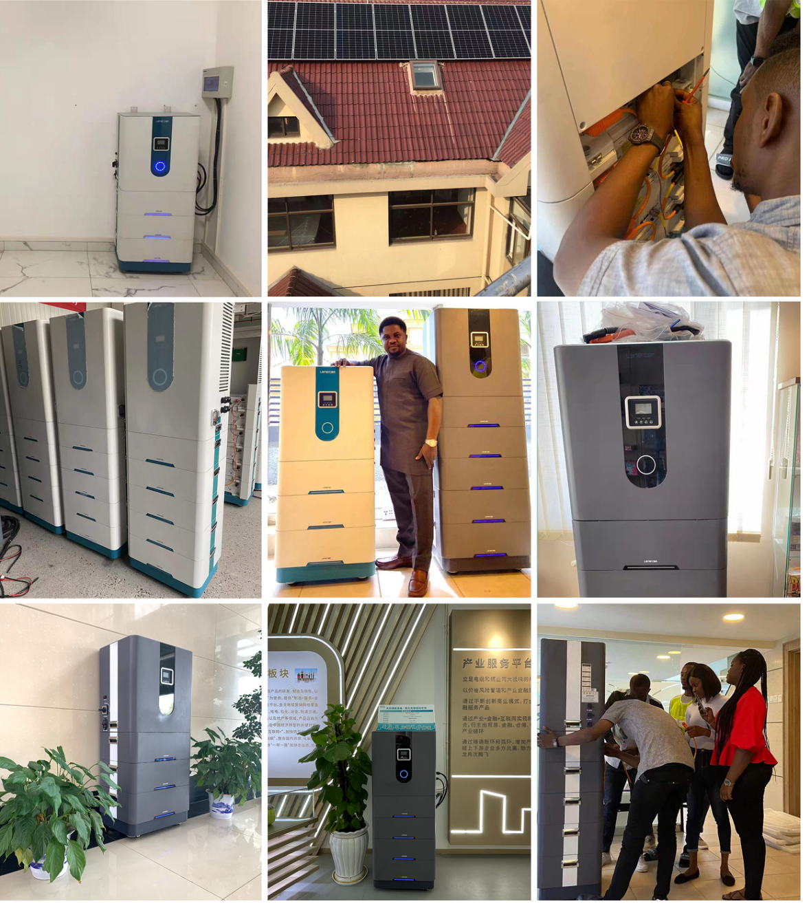 Custom Solar Energy Battery Storage System Monocrystalline Solar Panels Gel Battery Rainbow Solar Home Power System 24 Hours