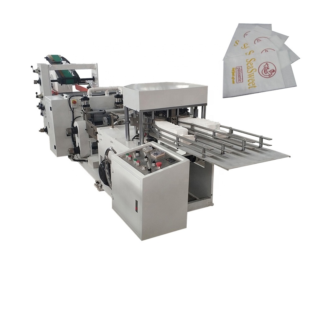 Automatic L fold napkin tissue paper making machine