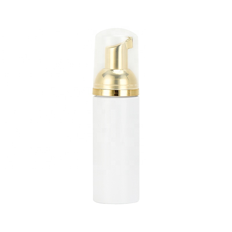 super quality cosmetic transparent gold pink 30ml 50ml 60ml empty facial foaming cleansing soap dispenser foam pump bottle