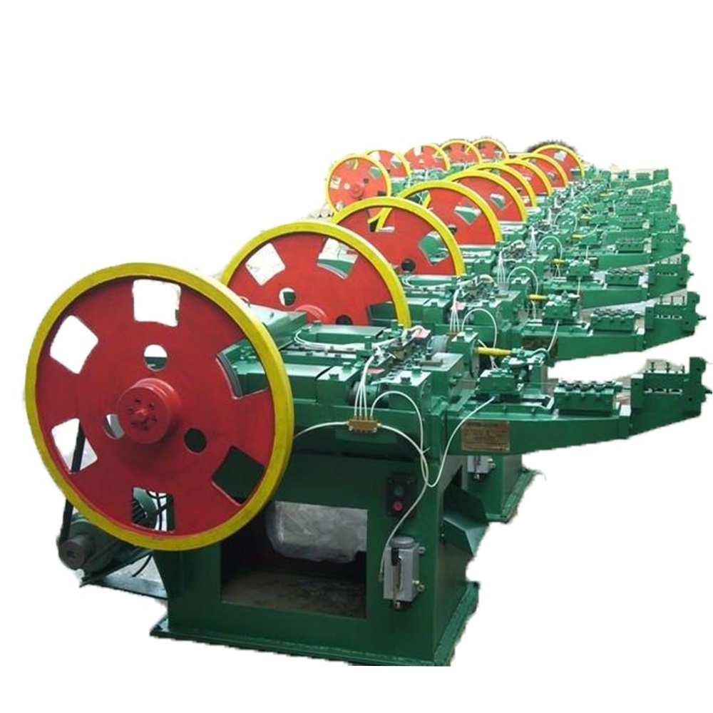 Low noise high speed wood concrete nails production line  automatic nail maker wire nail making machine