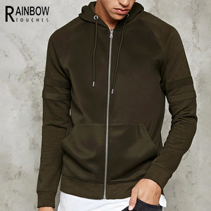 New Design Men Zip Up Sweatshirt Hoodies With Kangaroo Pocket