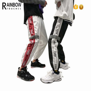 Clothing Suppliers Reflective Tape Nylon Track Windbreaker Pants For Men