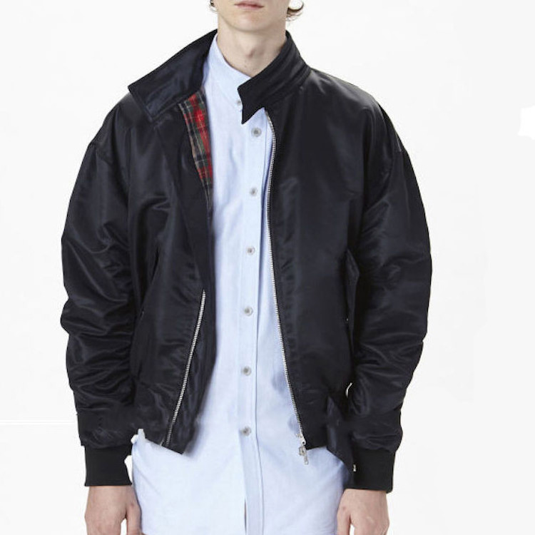 Bulk Wholesale Jacket Men Plain Satin Bomber Jacket