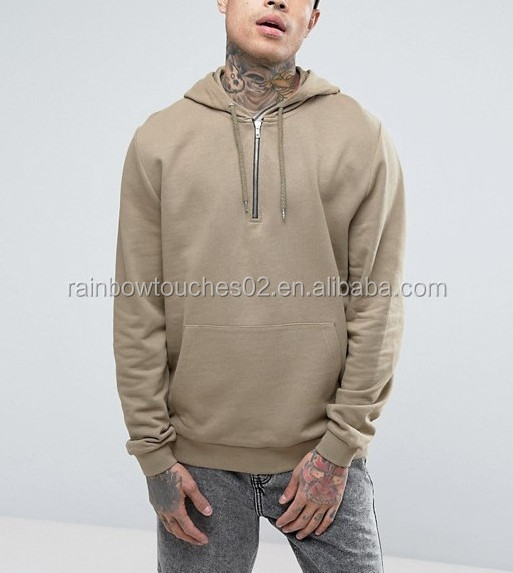 OEM Custom Different Color Hoodies Mens Wholesale Plain Beige Hoodie