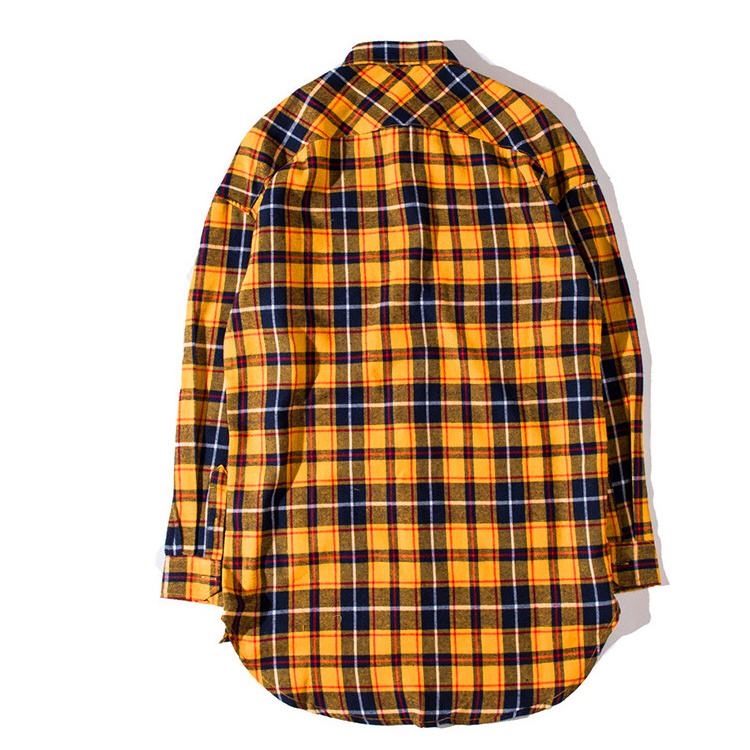 Wholesale Cotton Checked Flannel Shirts Men