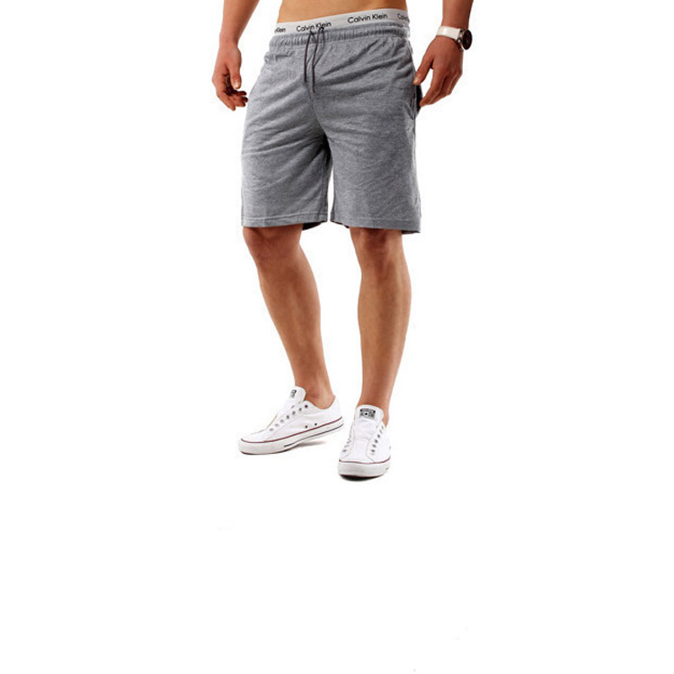 Hot Sales Casual Sports Cotton Fabric Blank Shorts Men