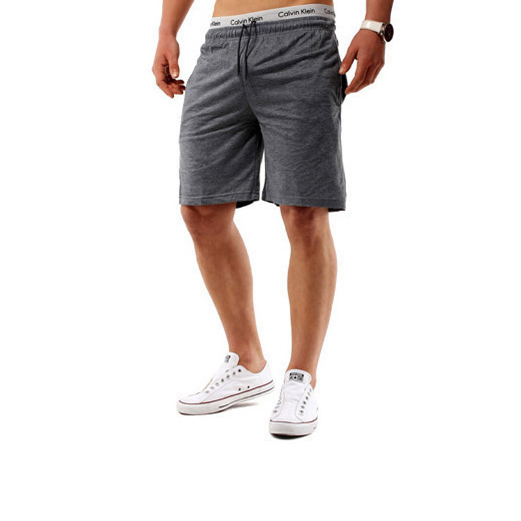 Hot Sales Casual Sports Cotton Fabric Blank Shorts Men