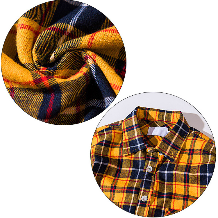 Wholesale Cotton Checked Flannel Shirts Men