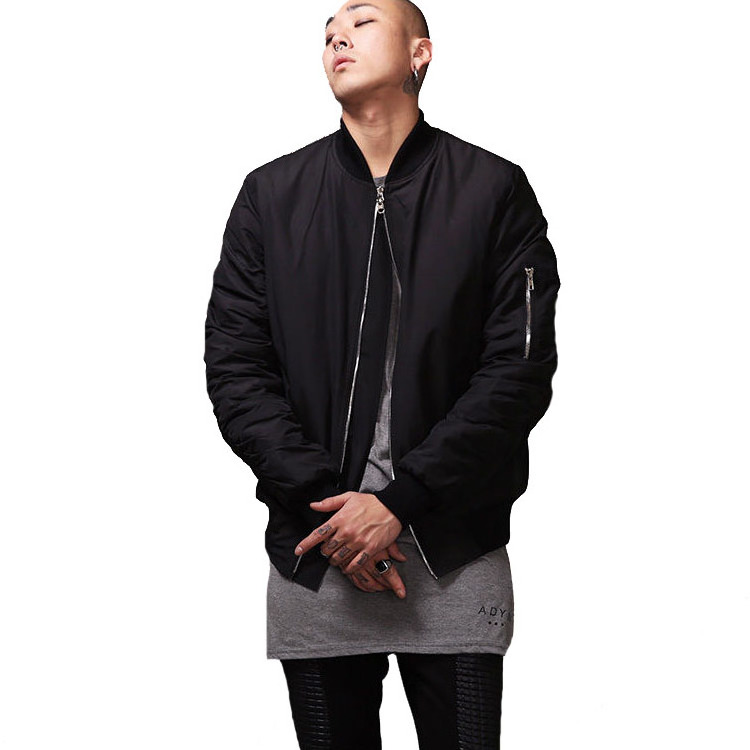 Bulk Wholesale Plain Padding Bomber Jacket Men