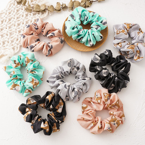 Wholesale New Cartoon Animal Dog Hair Accessories Hair Scrunchies Hair Ties For Women Girls