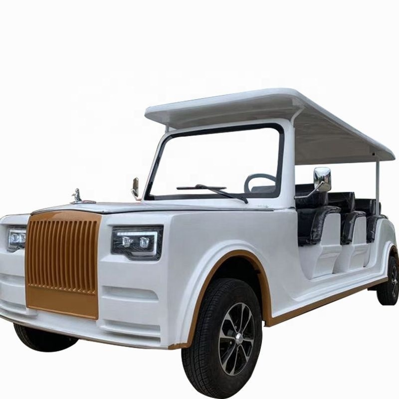 China 12 passengers Electric Vintage golf Cart Classic  car Sightseeing Car shuttle vehicle for  sale