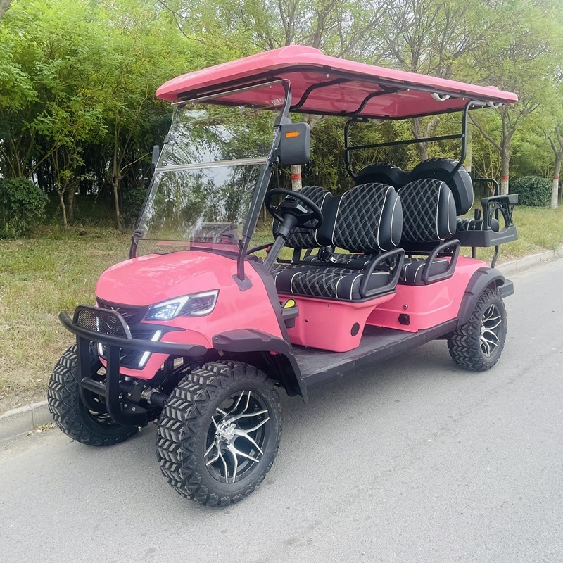 New zone2 4  6 8 Person 48v electric lifted street legal golf carts off road golf buggy electric  club car for sale