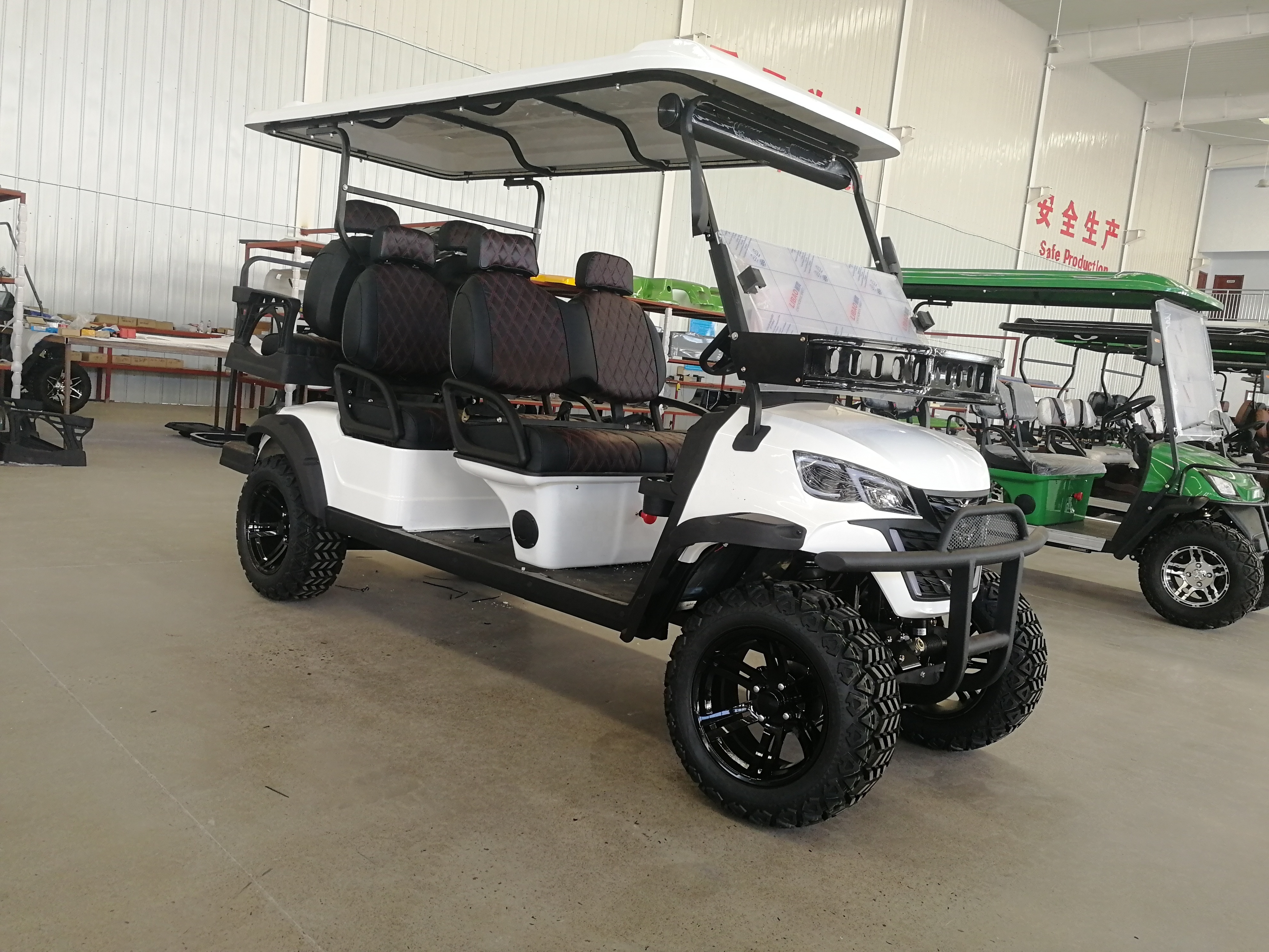 china Manufacturer 4 wheel 6 Seater 48V 72V Golf Cart With Gas Or Electric Power Golf Cart buggy  lithium