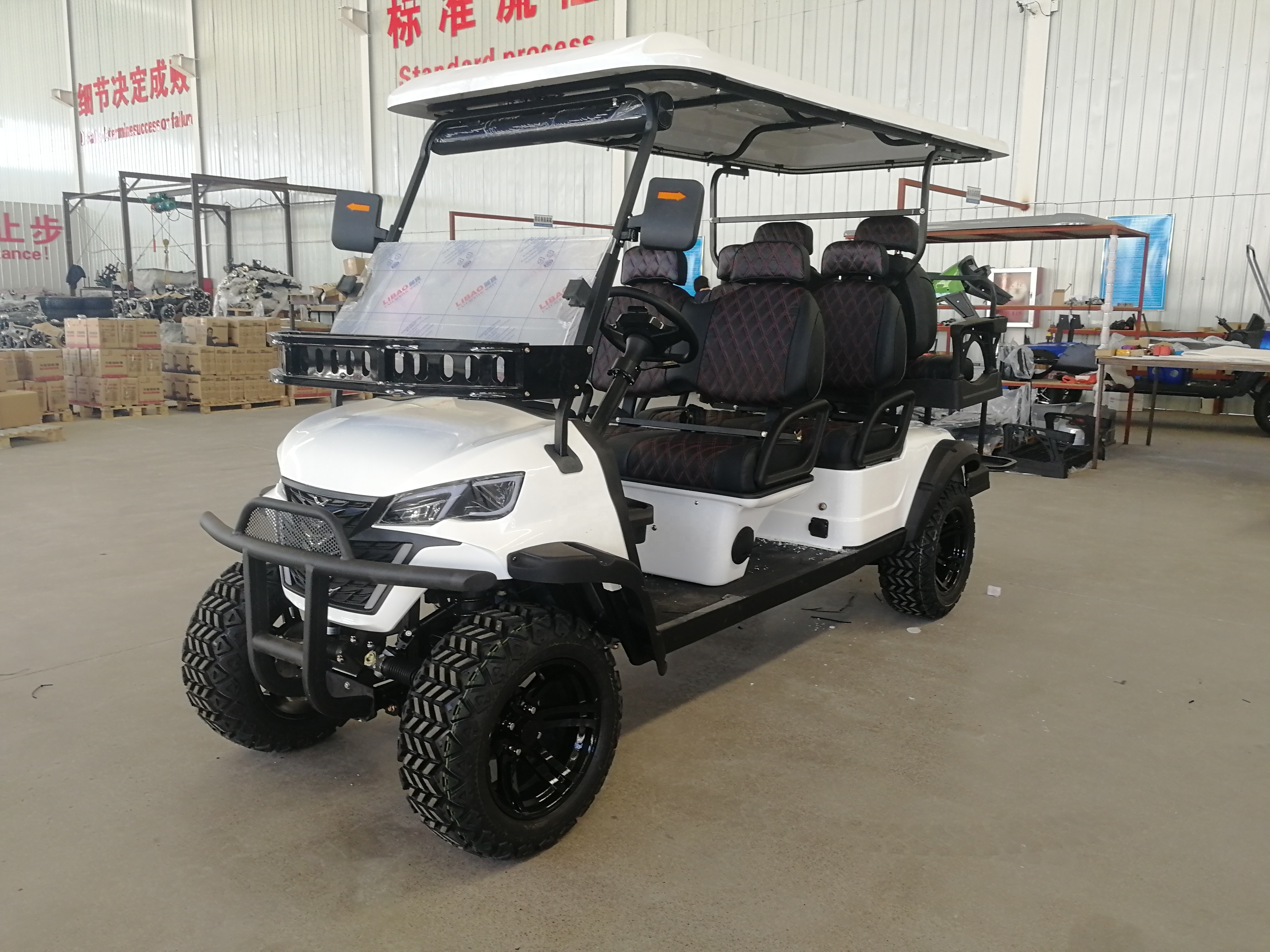 china Manufacturer 4 wheel 6 Seater 48V 72V Golf Cart With Gas Or Electric Power Golf Cart buggy  lithium