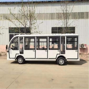 New 14 Seater Sightseeing Car Shuttle Bus Electric Garden Utility Vehicles Top golf cart  For Sale