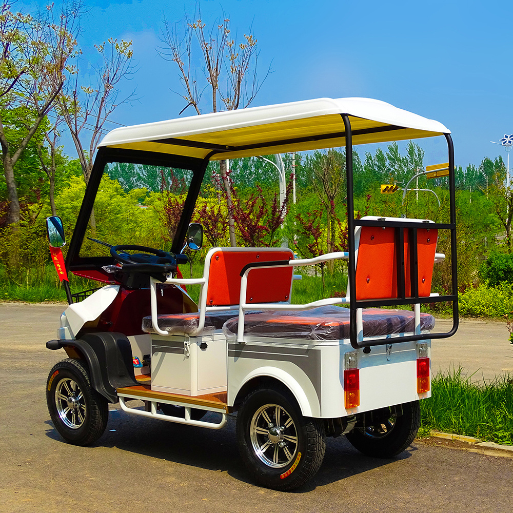 Cheap 4 Passenger Electric Golf Cart Mini Tour Bus Tourist Shuttle Sightseeing Car Golf Buggy