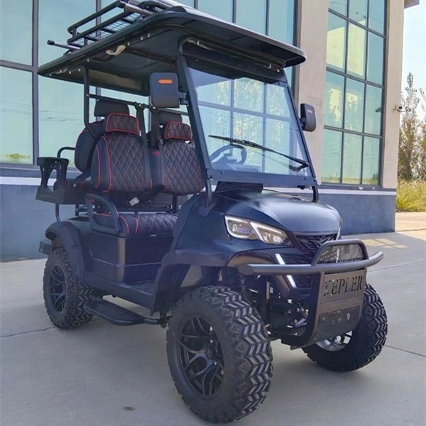 Hot sale factory prices  2+2 seater  ithium battery  Street legal golf cart Electric lifted Buggy Hunting Cart club car