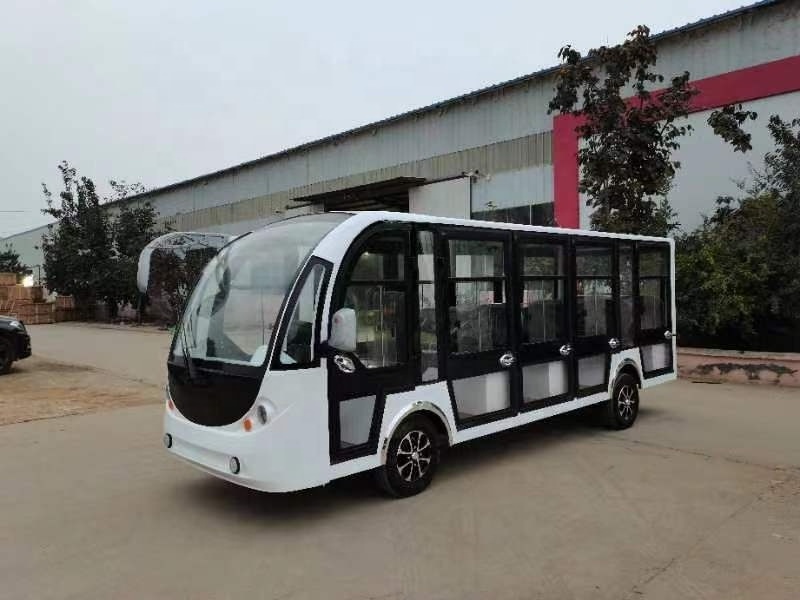 New 14 Seater Sightseeing Car Shuttle Bus Electric Garden Utility Vehicles Top golf cart  For Sale