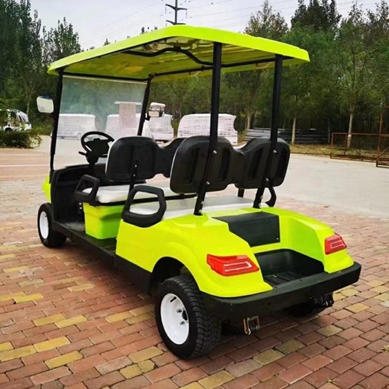 Fast shipping electric golf cart customized color  60V 72V 48V golf buggy beach go kart 4 seater for sale