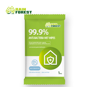 OEM factory hot sale wholesale individually wrapped gym natural antibacterial wipes