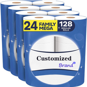 Custom hygienic 3 ply bathroom tissue paper toilet paper 4 ply wholesale toliet paper