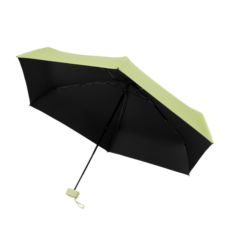 Lightweight Portable Phone Size Umbrella UV Proof 6 Folding Mini Pocket Women Gift Umbrella With Case