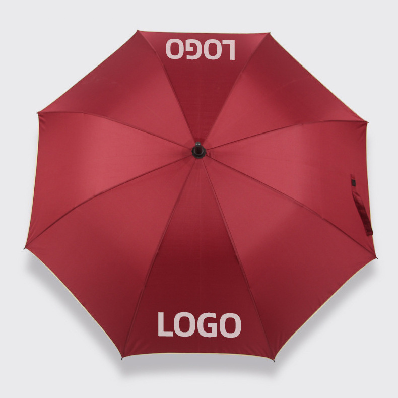 Promotional Business Gift Golf Umbrella Long Handle Big Size Umbrella For 2 People Custom Logo Printing Umbrella