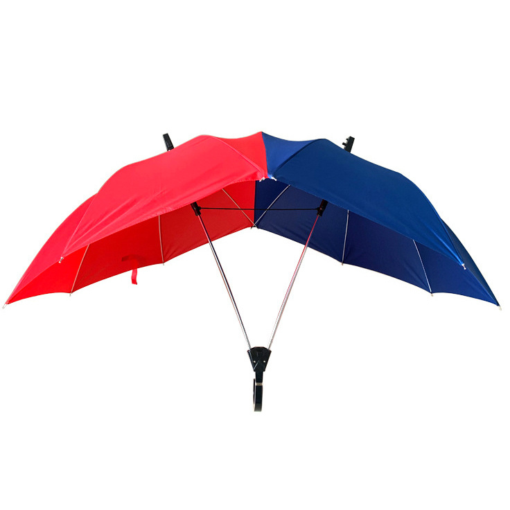 Creative Two Pole Couples Umbrella Waterproof And Windproof Two People Umbrella Large Size Umbrella For Couples