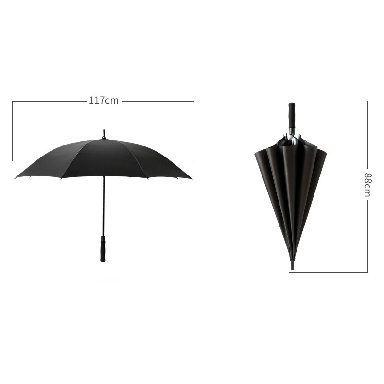 Wholesale cheap automatic open business golf big umbrella windproof waterproof man straight umbrella