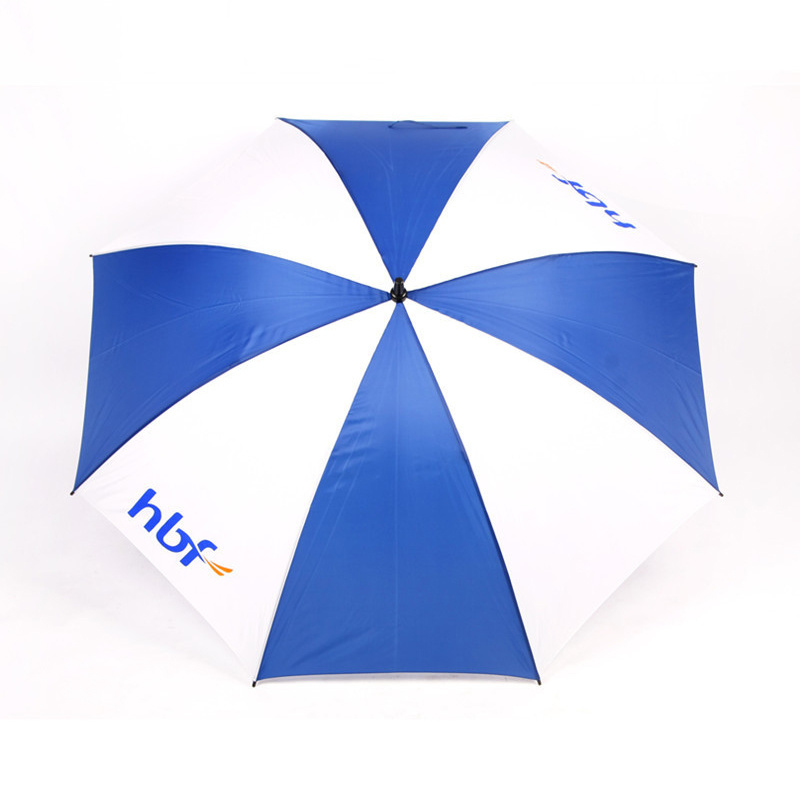 EVA Long Handle Golf Umbrella Custom Logo Printing Advertising Umbrella Windproof Fiberglass 8K Gift Umbrella