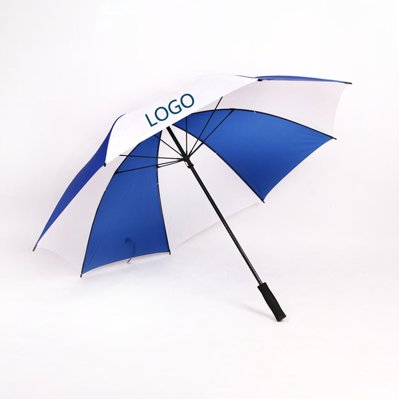 EVA Long Handle Golf Umbrella Custom Logo Printing Advertising Umbrella Windproof Fiberglass 8K Gift Umbrella