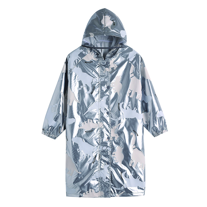 Kids Children Customized Printed Wet Color Changing Raincoat