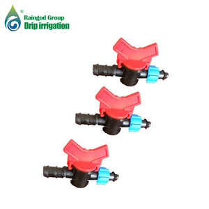 water saving plastic drip irrigation lock type connector hose tape valve irrigation drip mini valve 16mm