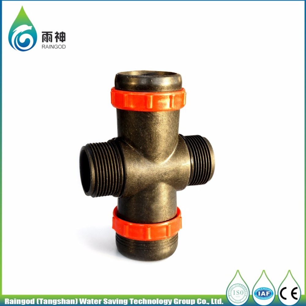 Drip irrigation system 16mm plastic pipe garden hose fittings