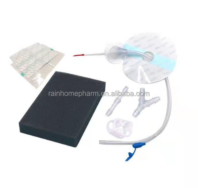 Negative Pressure Wound Therapy System medical dressing set including black foam size 5*5cm tube with pad & adhesive film NPWT