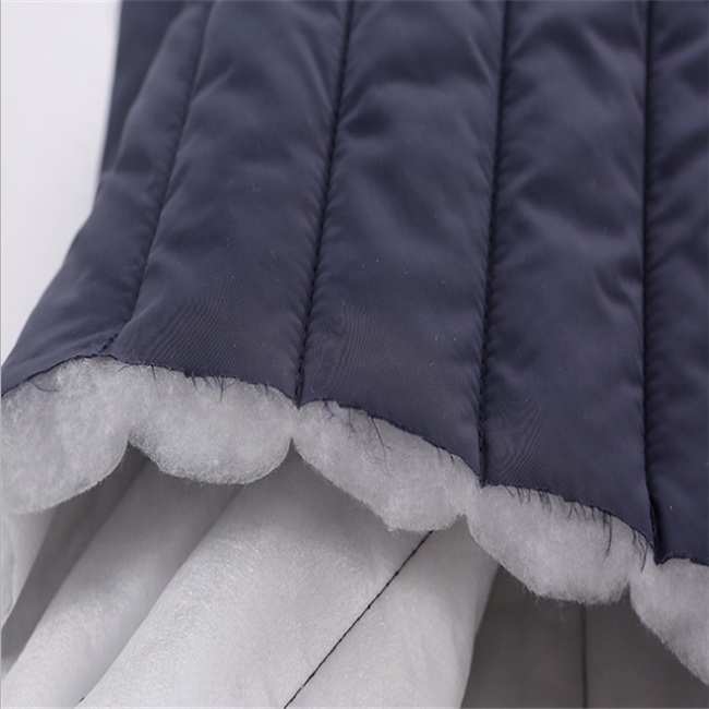 Hot sell Nylon polyester recycled waterproof  synthetic quilting quilted filling fabric for down jacket