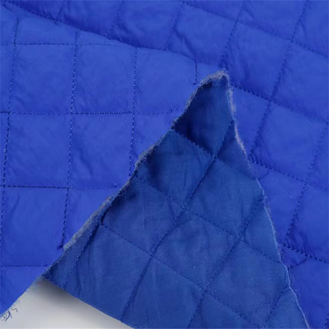 Hot sell Nylon polyester recycled waterproof  synthetic quilting quilted filling fabric for down jacket