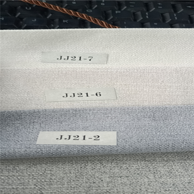 Tear-resistant 100% Polyester Faux Linen  Jacquard Furniture Cheap Sofa Fabric Material for Sofa