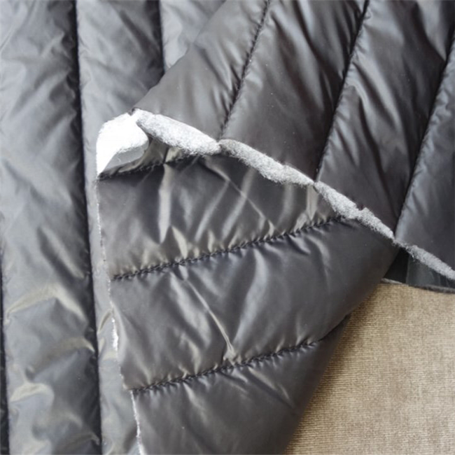 Hot sell Nylon polyester recycled waterproof  synthetic quilting quilted filling fabric for down jacket