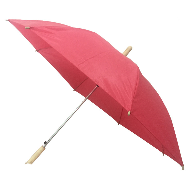 21 inch white color red color plain color cheaper straight umbrella can do customer logo promotion umbrella